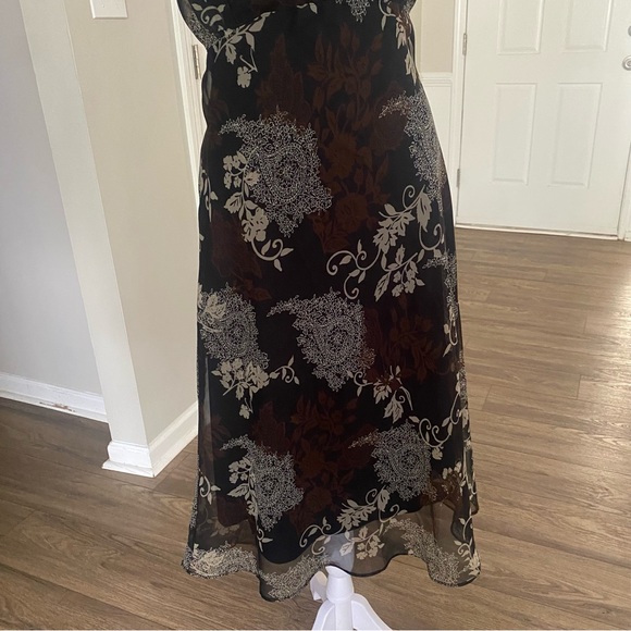 Vintage 90s Inspired Whimsigoth Floral Dress Romantic Grunge Fairycore  Size16 - Picture 5 of 10